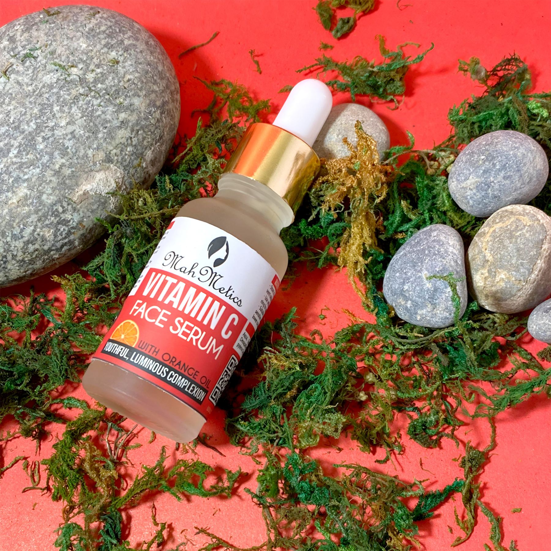 MahMetics Vitamin C Serum with Orange Oil | Skin Brightening, Anti-Aging & Collagen Boost | 20ML - Image 3